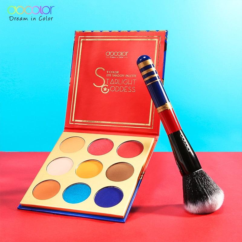 12pcs Makeup Brushes- Foundation Eyeshadow Brush Set - 9 Color Eye Shadow Nude Palette Kit (D86)(M5)(M2)(M4)(1U86)