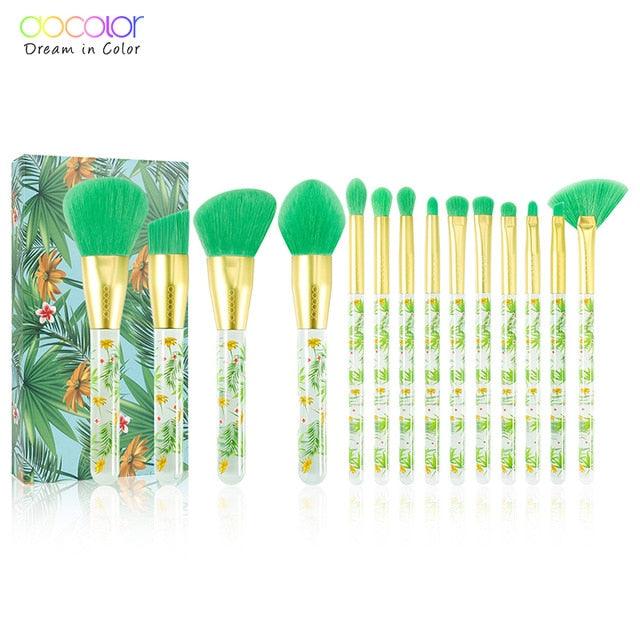 14pcs Makeup Brushes Set and 34 Color Matte Shimmer Eyeshadow Palette Make up Palette Professional Tropical Collection (M5)(M2)(1U86)(F86)