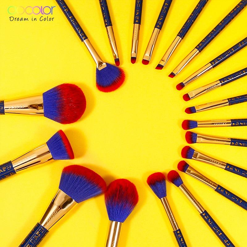19pcs Egypt Makeup Brushes Premium Synthetic Foundation Power Blending Face Powder Brushes (M5)(1U86)