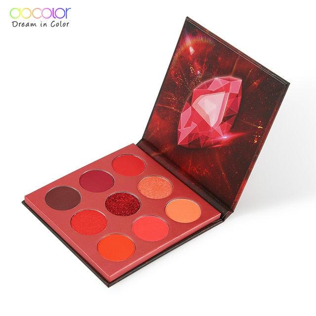 9 Colors Eye Shadow Palette Beauty Makeup Powder Matte Shimmer Glitter Eyeshadow Palette Waterproof (M2)(1U86)