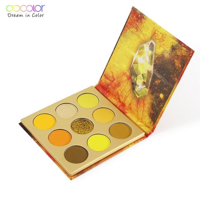 9 Colors Eye Shadow Palette Beauty Makeup Powder Matte Shimmer Glitter Eyeshadow Palette Waterproof (M2)(1U86)