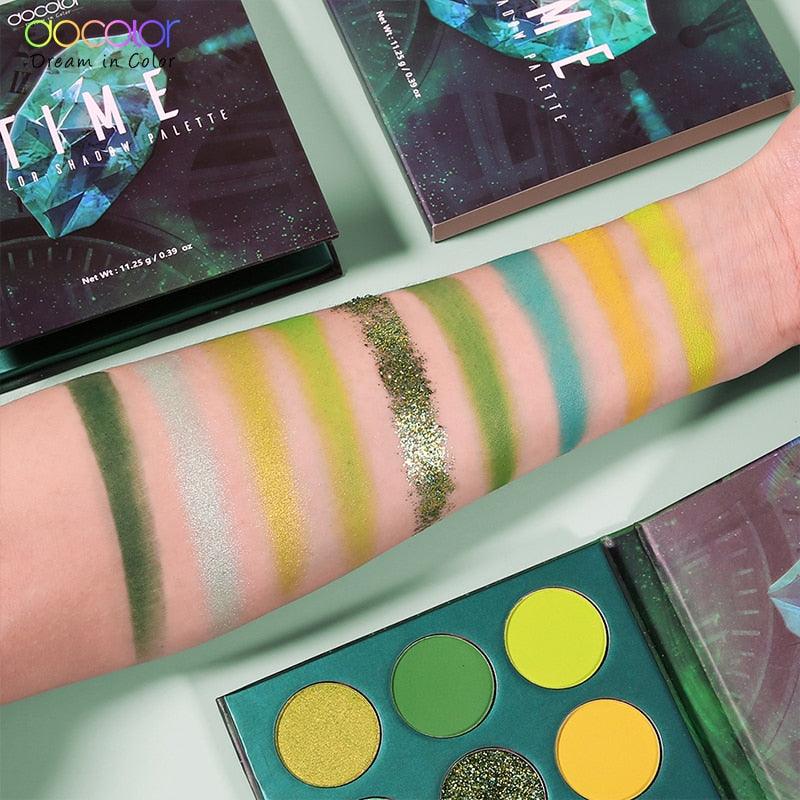 9 Colors Eye Shadow Palette Beauty Makeup Powder Matte Shimmer Glitter Eyeshadow Palette Waterproof (M2)(1U86)