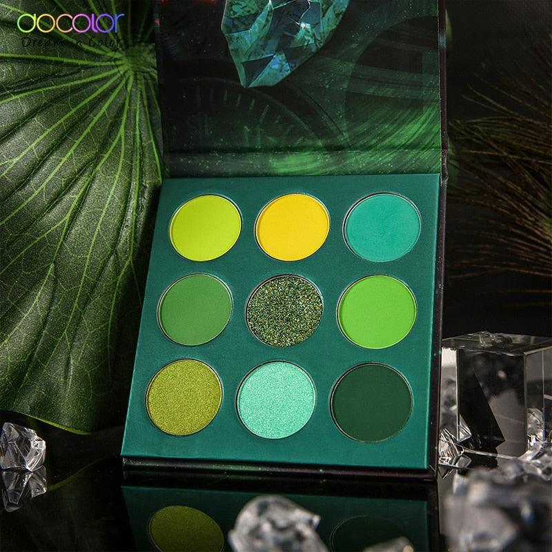 9 Colors Eye Shadow Palette Beauty Makeup Powder Matte Shimmer Glitter Eyeshadow Palette Waterproof (M2)(1U86)