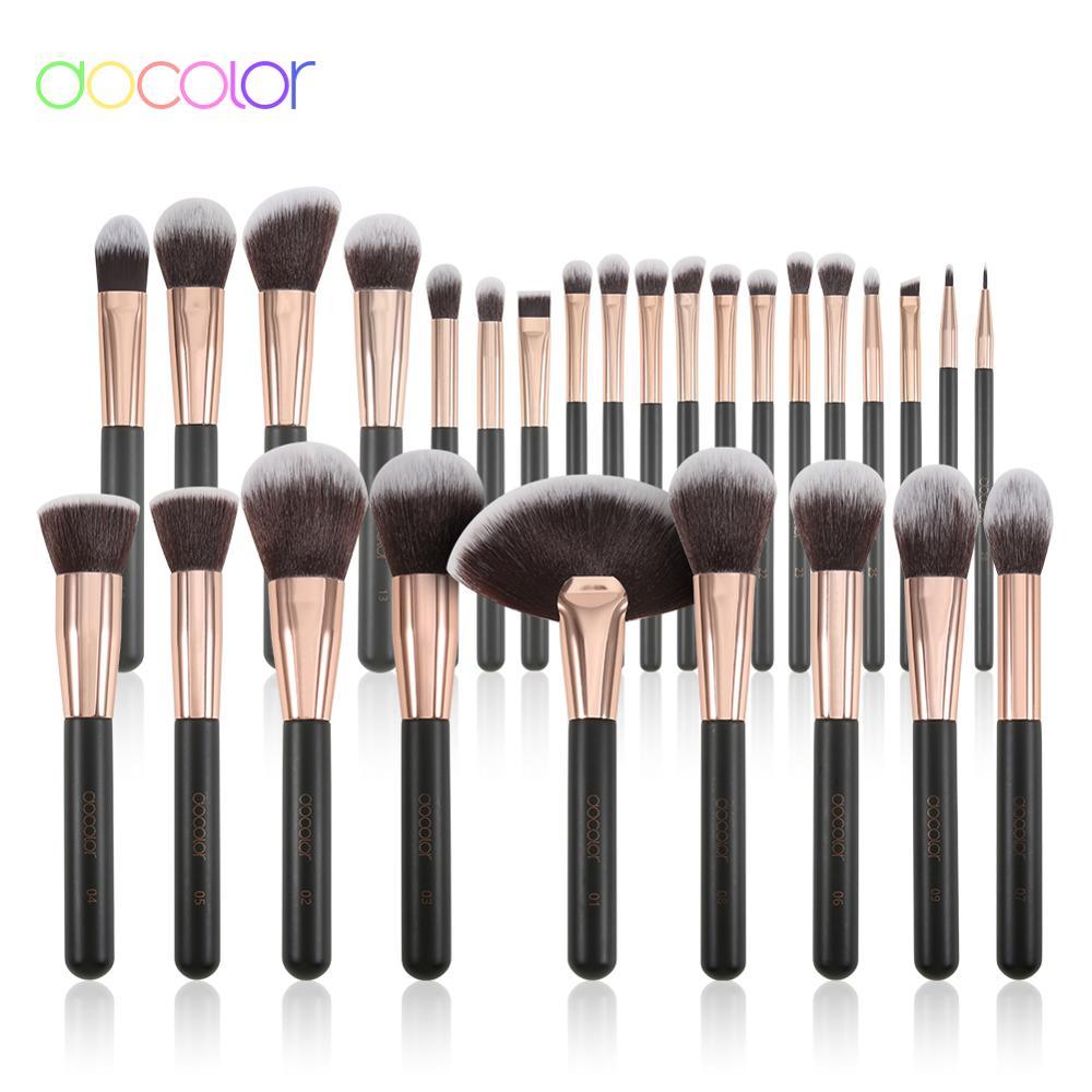Rose Gold Makeup brushes set professional Synthetic Hair Foundation Powder Eyeshadow Make up Brush Blush (D86)(M5)(1U86)