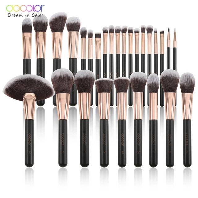 Rose Gold Makeup brushes set professional Synthetic Hair Foundation Powder Eyeshadow Make up Brush Blush (D86)(M5)(1U86)