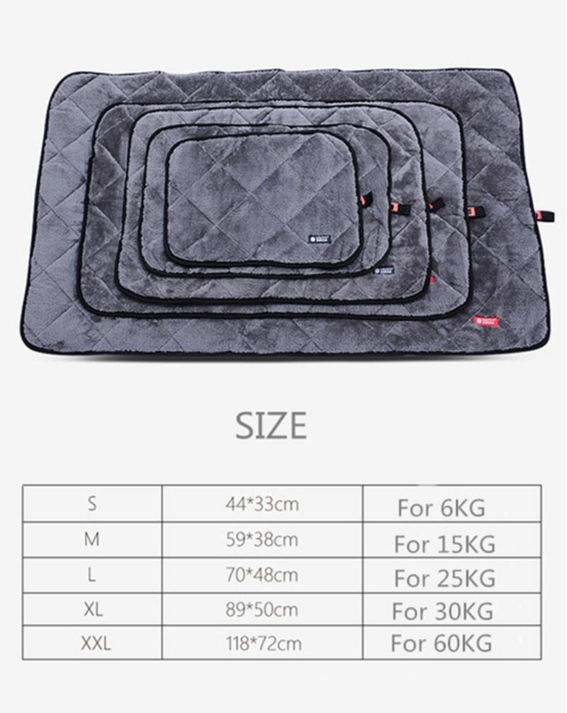 Dog Bed Mats - Soft Flannel Fleece Winter Warm Pet Blanket - Sleeping Bed Cover Mat (D74)(6W3)
