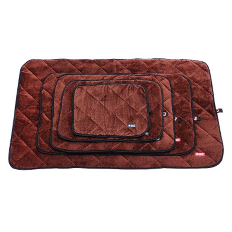 Dog Bed Mats - Soft Flannel Fleece Winter Warm Pet Blanket - Sleeping Bed Cover Mat (D74)(6W3)