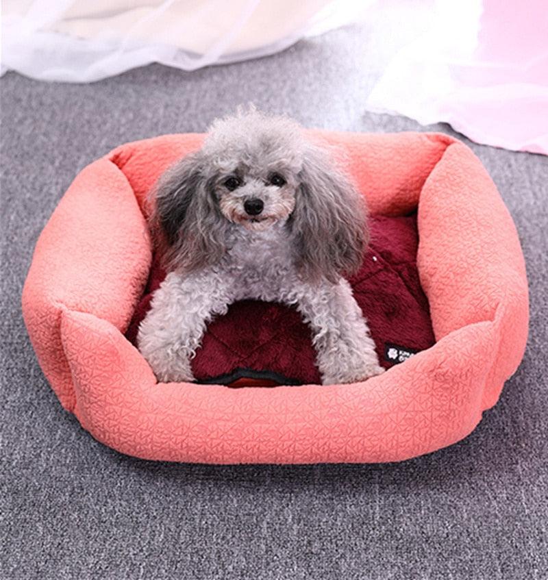 Dog Bed Mats - Soft Flannel Fleece Winter Warm Pet Blanket - Sleeping Bed Cover Mat (D74)(6W3)