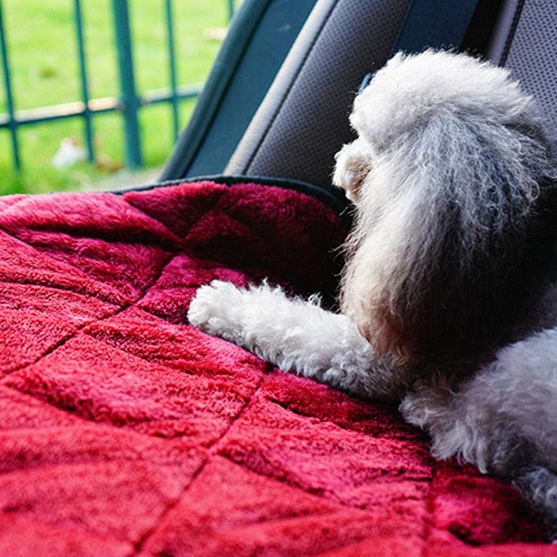 Dog Bed Mats - Soft Flannel Fleece Winter Warm Pet Blanket - Sleeping Bed Cover Mat (D74)(6W3)