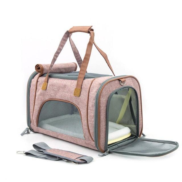 Great Pet Carrier Portable Backpack - Airline Approved Soft Sided Breathable Cat and Dong Carrier (D79)(5LT1)