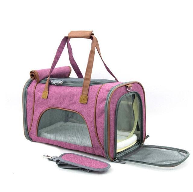Great Pet Carrier Portable Backpack - Airline Approved Soft Sided Breathable Cat and Dong Carrier (D79)(5LT1)