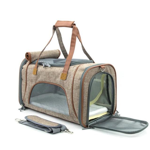 Great Pet Carrier Portable Backpack - Airline Approved Soft Sided Breathable Cat and Dong Carrier (D79)(5LT1)