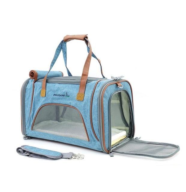 Great Pet Carrier Portable Backpack - Airline Approved Soft Sided Breathable Cat and Dong Carrier (D79)(5LT1)
