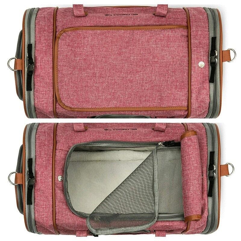 Great Pet Carrier Portable Backpack - Airline Approved Soft Sided Breathable Cat and Dong Carrier (D79)(5LT1)