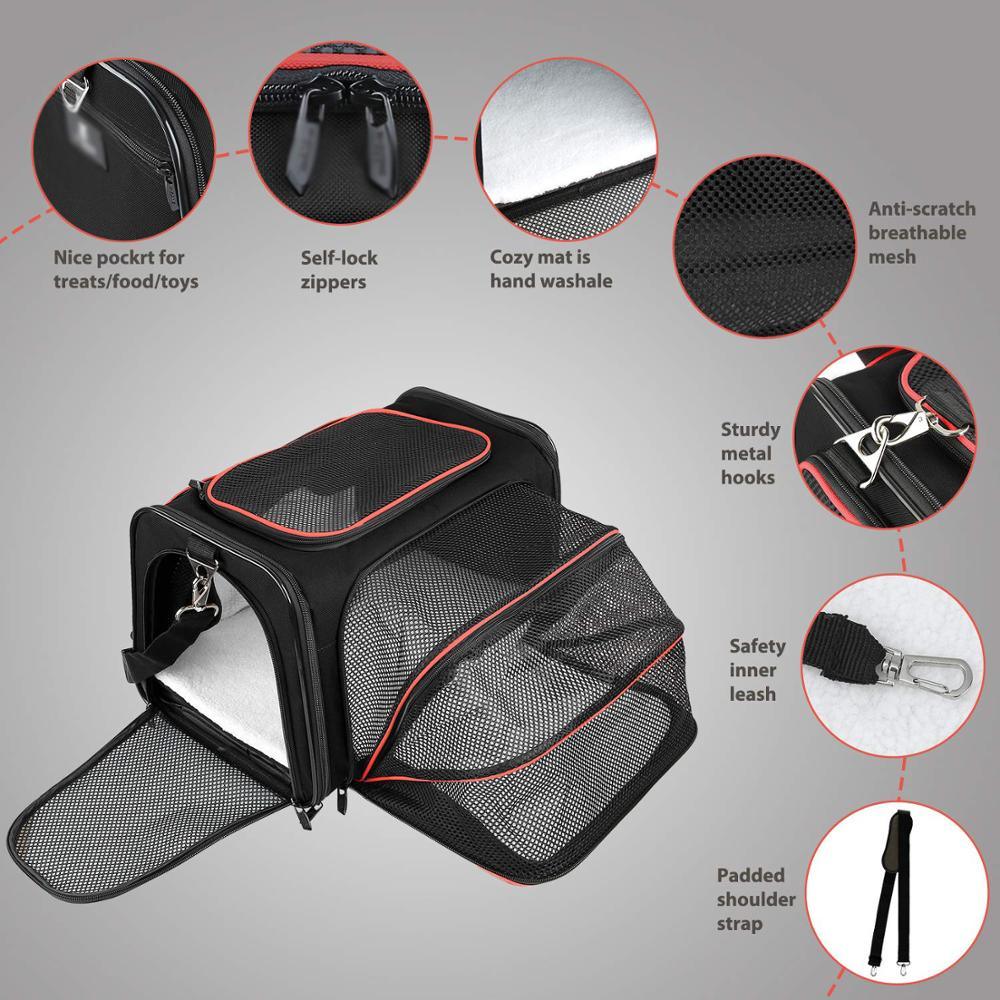 Dog Carrier Portable Pet Backpack - Messenger Cat Carrier Outgoing Travel Bag (5LT1)(F106)