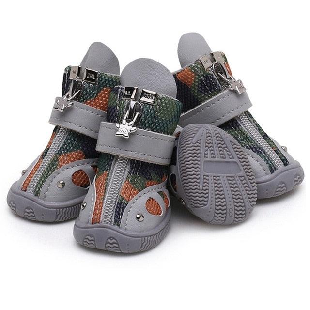 Dog Cat Shoes - Dog Puppy Socks Reflective Anti-Slip Rain Snow Pet Boots (W8)