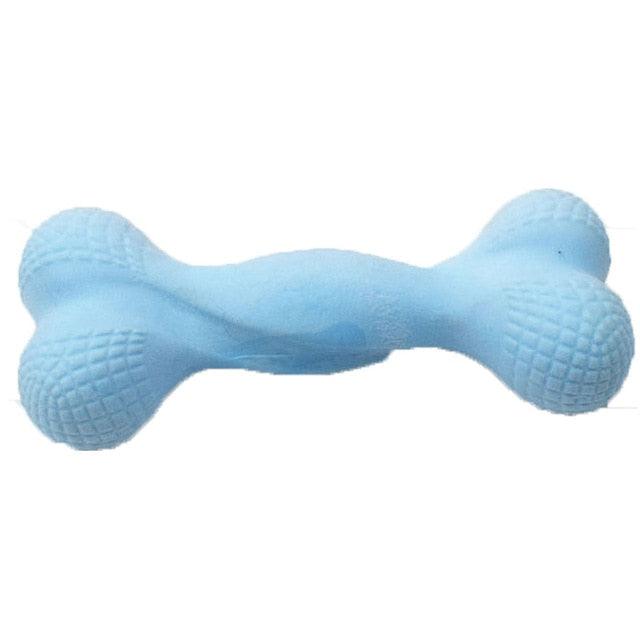 Dog Chew Toy - Bone Shape Environmentally Friendly TPR Milk Fragrance Dog Toy - Molar Training Tooth Clean (1U73)