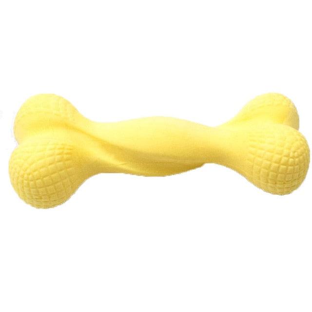 Dog Chew Toy - Bone Shape Environmentally Friendly TPR Milk Fragrance Dog Toy - Molar Training Tooth Clean (1U73)