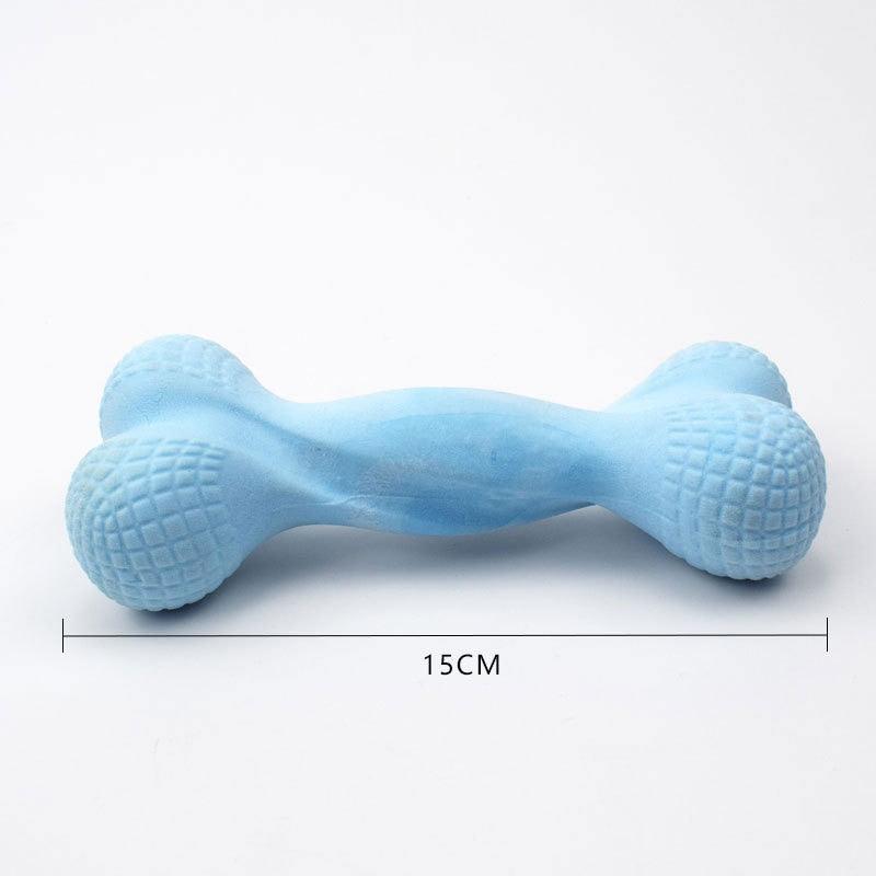 Dog Chew Toy - Bone Shape Environmentally Friendly TPR Milk Fragrance Dog Toy - Molar Training Tooth Clean (1U73)