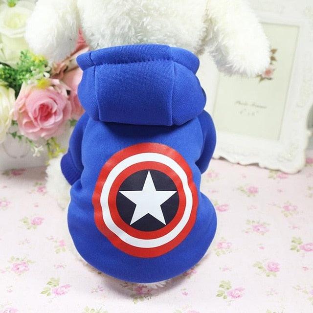 Trending Dog Clothes - Winter Warm Pet Dog - Cartoon Pattern Fleece Hoodies Buttons Puppy Clothing (W2)(W4)1