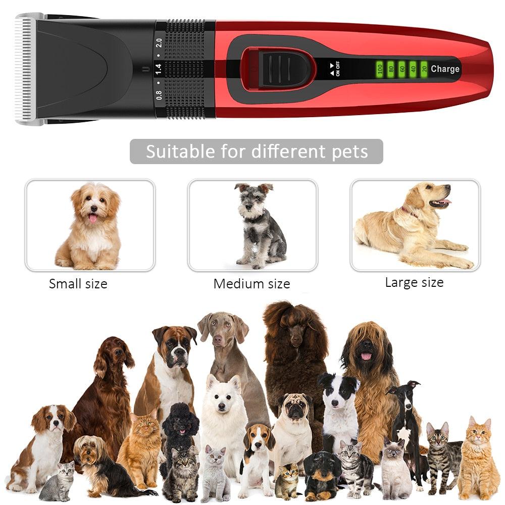 Dog Grooming Clippers Kit - Rechargeable Low Noise Dog Cat Clipper Professional Cordless Pet Hair Trimmer (D72)(1U72)(1W2)