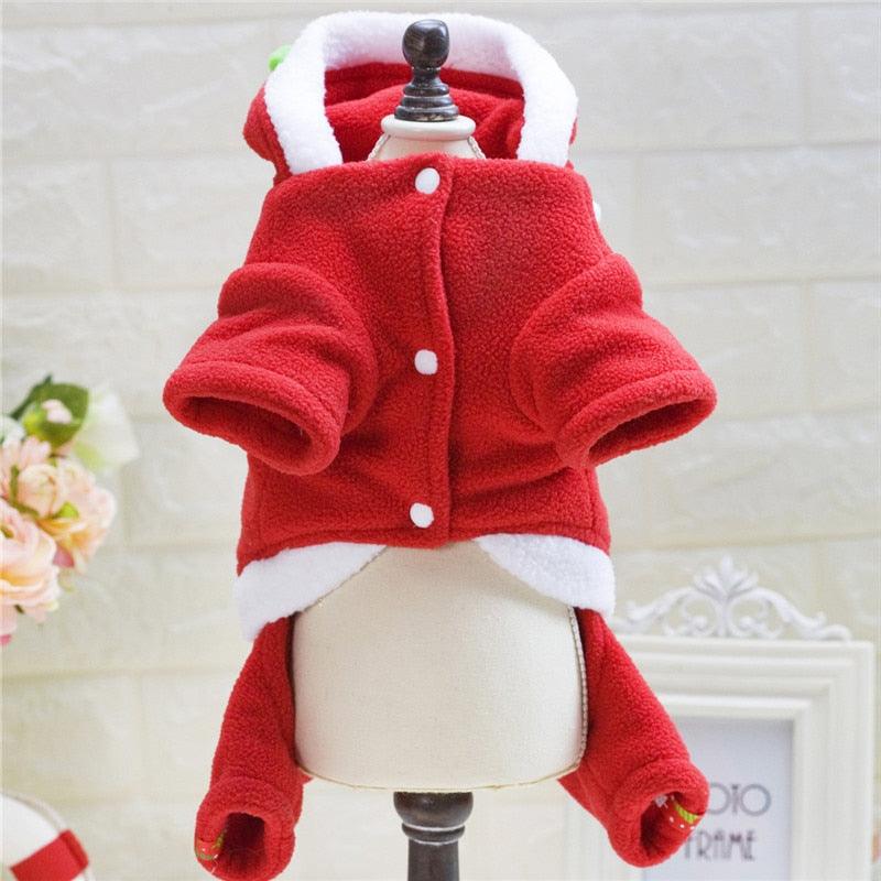 Dog Jumpsuit - Warm Dog Clothes Winter Pet Outfit Christmas Dog Costume (W5)(W7)(W4)
