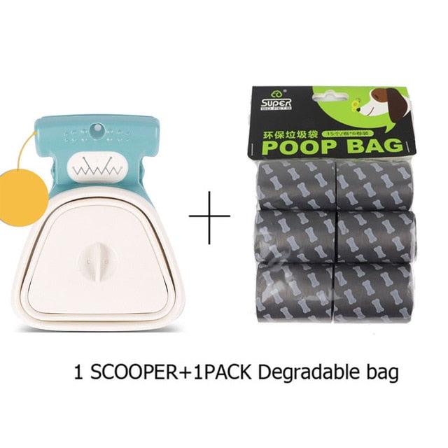 Dog Poop Bag - Dispenser Travel Foldable Pooper Scooper Poop Scoop Clean Pick Up Animal Waste Products (2U70) (2U75)