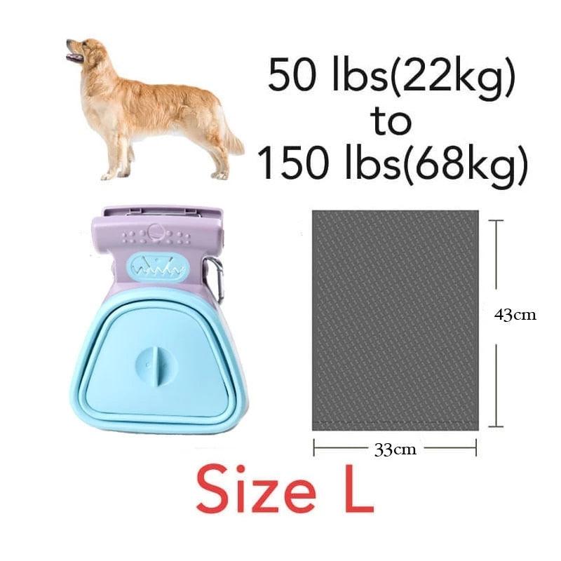 Dog Poop Bag - Dispenser Travel Foldable Pooper Scooper Poop Scoop Clean Pick Up Animal Waste Products (2U70) (2U75)