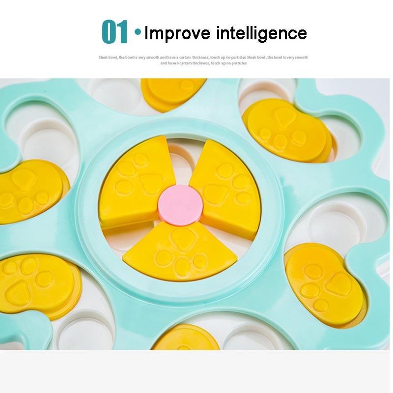 Dog Toy Puzzle Educational Training Treat Toys - Dog Interactive Puzzle Dispenser Slow Dog Feeder (1W3)(7W1)(F73)