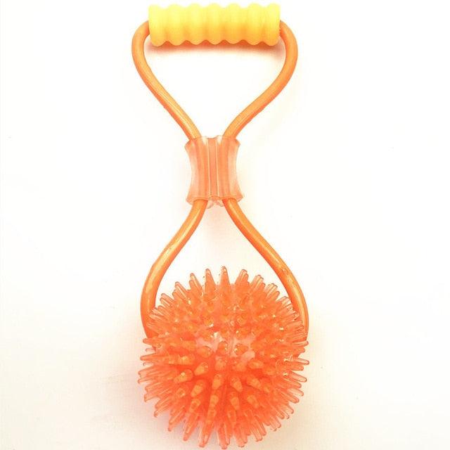 Dog Toys With Suction Cup - Dog Push Toy With Ball - Pet Tooth Cleaning Chewing Rubber Dog Toys (1U73)