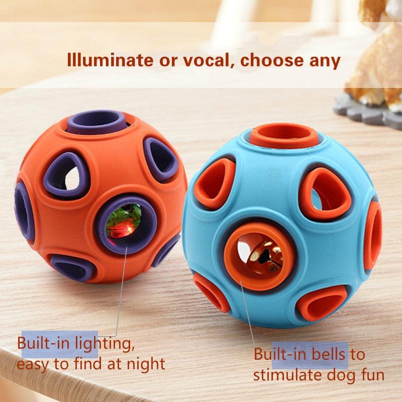 Dog Toy Ball - Sounds Interactive Bite Resistant Puppy Baiting Dog (1W3)(6W2)1(8W2)