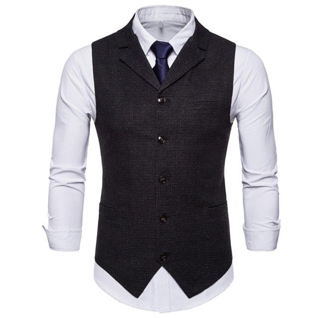 Trending Vest - Men Business Vest - Casual Waistcoat Formal Suit Gilet Vest (T3M)(T4G)