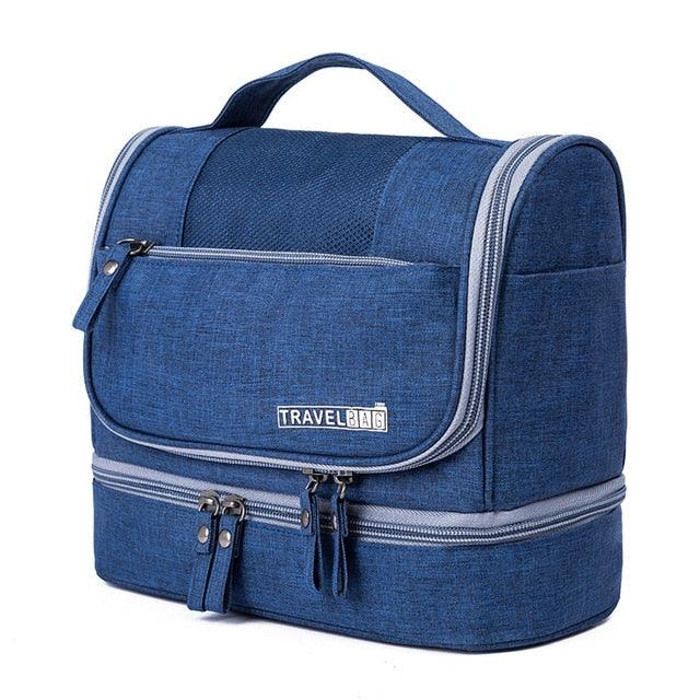 Double-Layer Cosmetic Digital Bag - Zipper Make Up Holder Case - Hangable Makeup Bags (2U79)