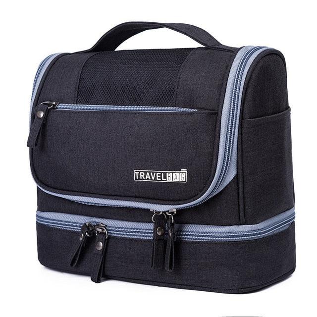 Double-Layer Cosmetic Digital Bag - Zipper Make Up Holder Case - Hangable Makeup Bags (2U79)