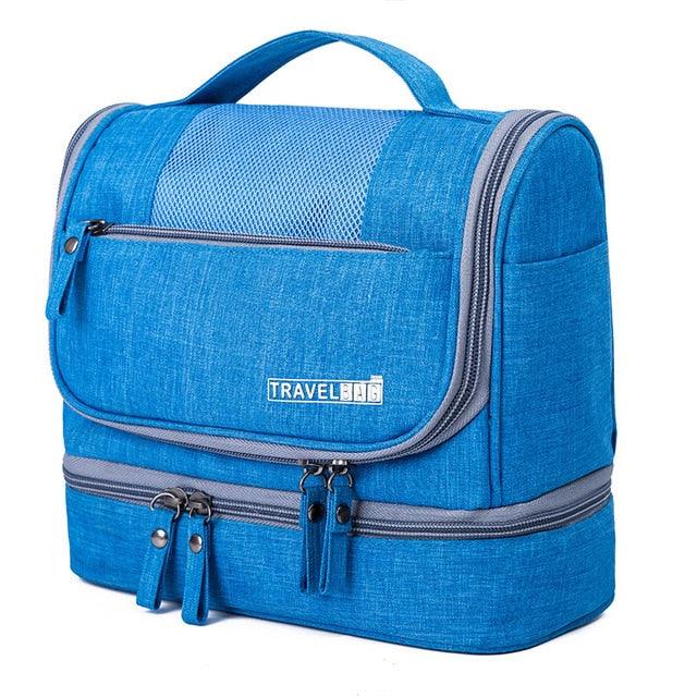Double-Layer Cosmetic Digital Bag - Zipper Make Up Holder Case - Hangable Makeup Bags (2U79)