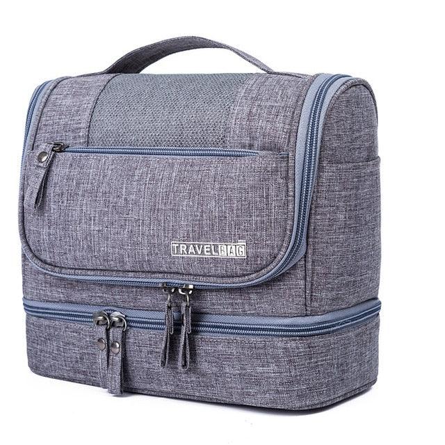Double-Layer Cosmetic Digital Bag - Zipper Make Up Holder Case - Hangable Makeup Bags (2U79)