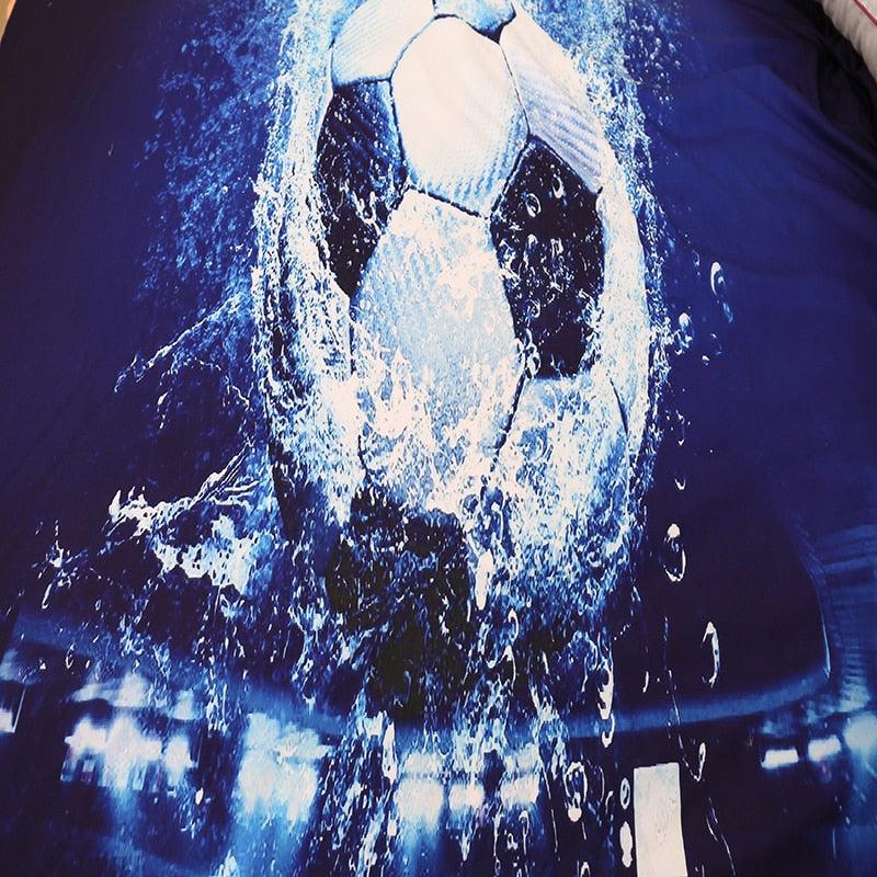 2/3PCS Polyester Fiber Cotton 3D Printing World Football Home Spinning Finished Product Bedding Set (D63)(7BM)(8BM)(9BM)