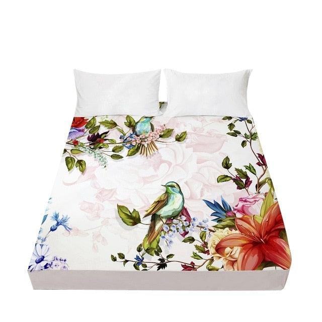 Bird Green Cactus Personal Dress Up Bedroom Home Textile Sheets 3D Print (5BM)(F63)