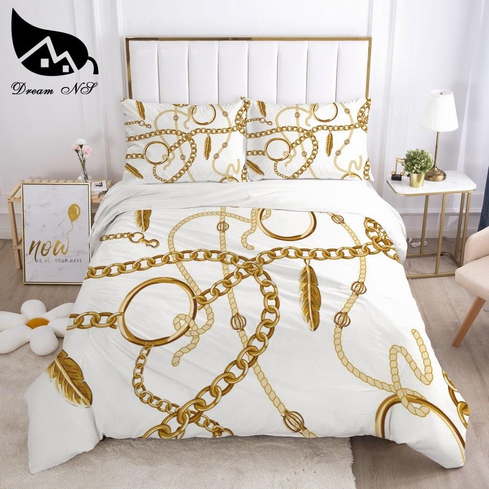 European art Bedding Home Textiles Set - King Queen Bedclothes Duvet Cover (D63)(8BM)(9BM)