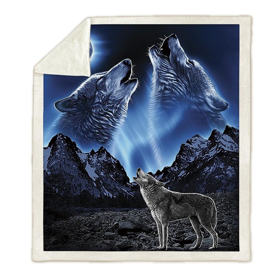 Hot Sale Blanket Air Conditioner Thickened Double Plush 3D Digital Print Blanket (4BM)