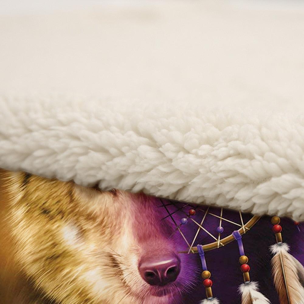 Hot Sale Blanket Air Conditioner Thickened Double Plush 3D Digital Print Blanket (4BM)