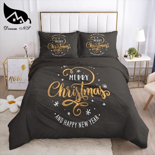Red Christmas Bedding set Queen Bedding Home Textiles Set (8BM)(9BM)(B&6)(F63)