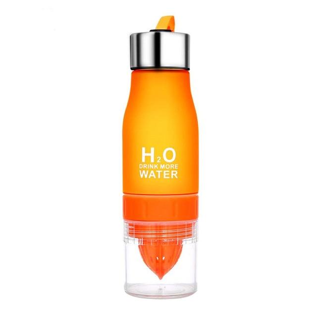 New Xmas Gift 650ml Water Bottle Plastic Fruit Infusion Bottle Infuser Drink Outdoor Sports (FHB)(1AK1)(F61)