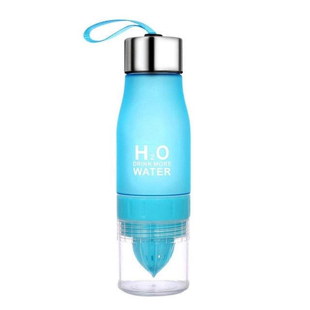 New Xmas Gift 650ml Water Bottle Plastic Fruit Infusion Bottle Infuser Drink Outdoor Sports (FHB)(1AK1)(F61)