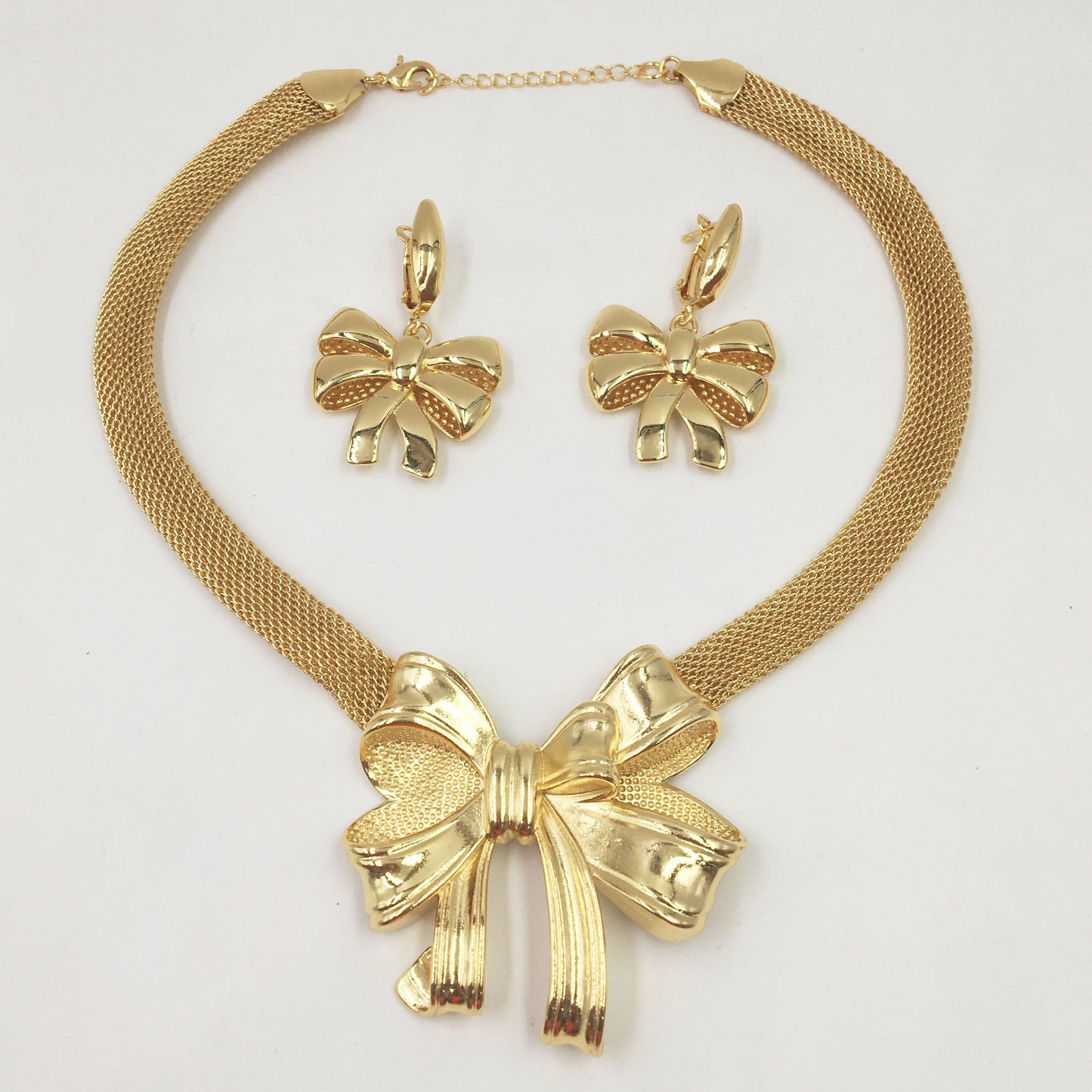 Gorgeous Gold Color Fashion Nigeria Jewelry Collection Set (D81)(3JW)