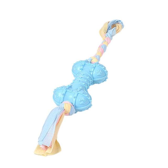 Durable Dog Toy - Bone Shape Dog Chew Toy - Cleaner Brushing Stick Oral Care Dog Toothbrush (1U73)