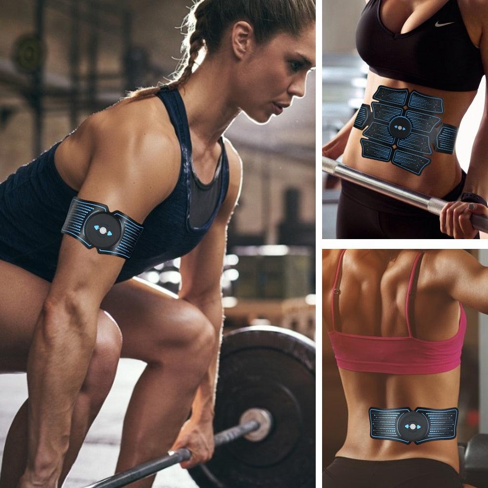 EMS Abdominal Muscle Stimulator Trainer USB Fitness Equipment Muscles Training (D80)(FH)(1U80)