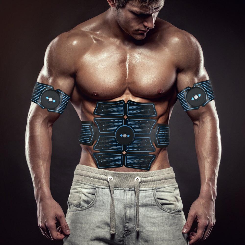 EMS Abdominal Muscle Stimulator Trainer USB Fitness Equipment Muscles Training (D80)(FH)(1U80)