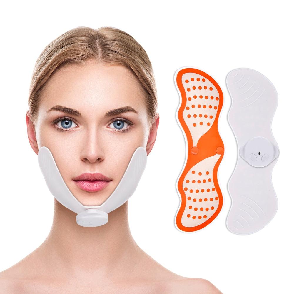 EMS Face Lifting Massager Electronic Pulse Muscle Stimulator V Face Slimming Exerciser(M5)(M1)(1U86)