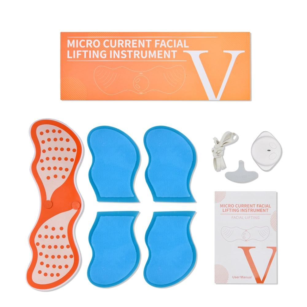 EMS Face Lifting Massager Electronic Pulse Muscle Stimulator V Face Slimming Exerciser(M5)(M1)(1U86)